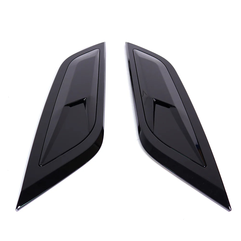 Defender L663 Gloss Black Raised Bonnet Vents